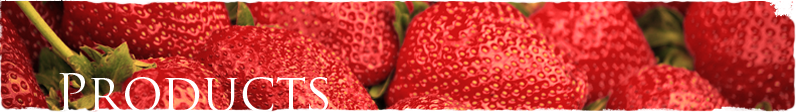 Strawberries with Products Label